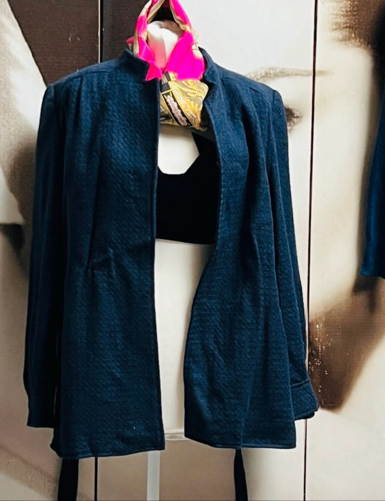 Vintage wool jacket with belt – photo 2